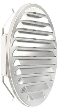 Plikc - Griglia aerazione tonda in con rete anti insetti - MADE IN ITALY (Alluminio 125/160)