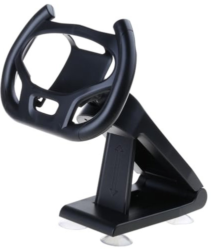 Steering Wheel Races Game Handle Holder For Racings Game With Adjustable Angles&Suction Cup Base, Enhances Playabilities