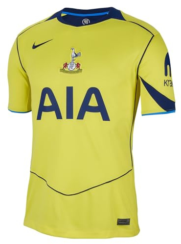NIKE Tottenham Hotspur 2025/26 Stadium Third Dri-Fit Total 90 Replika-Fußballtrikot Für Herren, Dynamic Yellow/Blue Void/Blue Void, HM3207-741, 2XL
