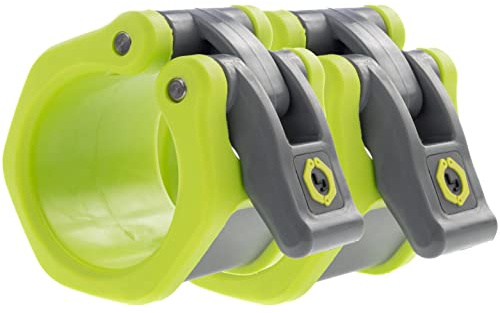 Olympische Langhantel-Halsband, Sechskant, 50 mm, Grün | Robuste Hantelklemmen, sicherer Gewichtshalt, Krafttraining & Heim-Fitnessstudio, Fitnesszubehör, Langhantelklemmen