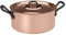 Cocotte en cuivre étamé avec couvercle Ø 16 cm | Paroi fine – lisse