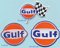 GULF Aufnäher Aufbügler Patches 3 Stück Racing Team Motorsport TURBOVERSAND