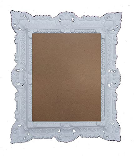 Lnxp BILDERRAHMEN ANTIK BAROCK in der Farbe: Weiß 44x38 cm RECHTECKIG REPRO Bilder für 29x22 cm oder 22x29 cm BAROCKRAHMEN BILDER 48R