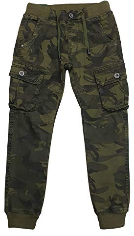 Fashion Boy Coole Jungen Cargo Stretch Hose, Camouflage Muster, J5846e