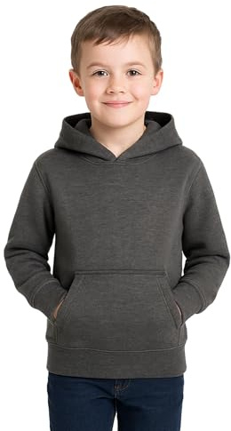 A2Z 4 Kids Tie Dye Hoodie Fleece - Plain Sweat Hoodie Charcoal 7-8