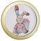 Levoberg Cadre Photo Rond en Bois Cadre Photo Mural Décoration Maison Bureau (8 inch, Or)