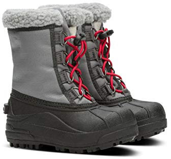 Sorel Childrens Cumberland, Scarponcino invernale unisex, Bambini, Grigio (City Grey/Coal), Numero: 26