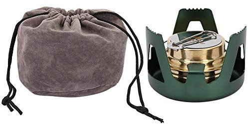 VGEBY1 Réchaud à Alcool, réchaud de Camping portatif léger à Alcool pour brûleur à Alcool (Bluestone Green)