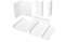 2 metri | Profilo angolare | gambe irregolari | PVC | bianco | Hexim | 316