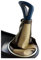 GKC206BB - Schaltmanschette Leder Braun, Beige
