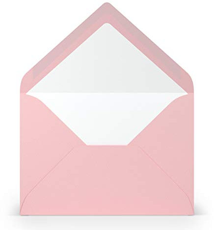 PAPERADO 1000 Briefumschläge DIN B6 Flamingo gerippt Lila - 100 g/m² Kuvert Ohne Fenster 17,8 x 12,5 cm - Umschläge mit Nassklebung spitze Klappe