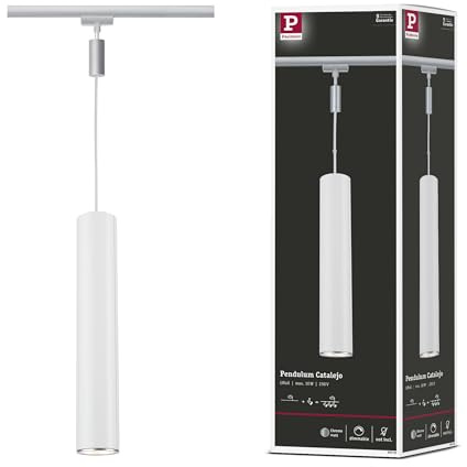 Paulmann URail LED Pendel Catalejo, max 10 W, GU10, Chrom matt, 230 V Schienensystem, Pendelleuchte