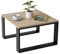 Mex-System Couchtisch Klein Clif - Wohnzimmertisch - Beistelltisch 65x65x40cm - Couchtisch Quadratisch Ideal für Wohnzimmer, Zimmer und Büro - Smart Living Wohnzimmertisch Modern (Sonoma Eiche)