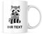 STEMPEL-FABRIK – personalisierte Tasse mit Namen – Kaffeetasse mit Wunschtext individuell gestalten – Geschenk für beste Freundin & Co – Keramiktasse beidseitig bedruckt (330 ml | Waschbär)