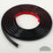 Flexible Zierleiste Selbstklebend | Schwarz Deckenleisten für Boden, Aufkantung, Fliesenkante und Eckendekor | Schälen und aufkleben, 3m x 12.7mm