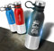 Générique Bouteille En Acier Inoxydable 304 Personnalisable - Gourdes Personnalisées - Corps Bicolore Finition Mate 750mL - Idée Cadeau (Gourde Alke) (Noir)