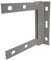 12X12 WALL BRACKET - GALV, For Use With Aerials, Aerials/Antennas/Dishes Antenna Mounting Kits Aerial/Satellite Equipment, 1 Piece in Pack - AE4105G