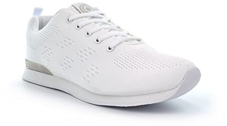 Generic Womens/Mens Lawn Bowling Trainers Unisex Adults Bowling Shoes 12 UK Black/White