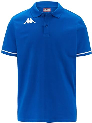 Kappa Herren Barli Poloshirt, Saphirblau/Weiß, XXL
