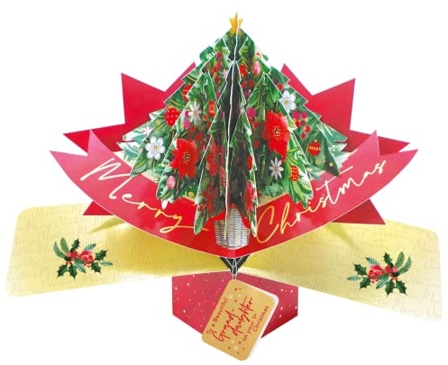Granddaughter's 1st Christmas Card 3D Xmas Tree Pop Up Christmas Card Xmas Cards POP066X39