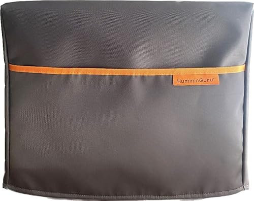 HumminGuru Premium Dust Cover with Front Pocket for Ultrasonic Vinyl Record Cleaner(HG01)- Store 7”/10” Record Adapters, Vinyl Record Cleaning Kit, and The Manual Instruction etc. (Premium Dust Cover)