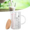 Taza Medidora De Vidrio, Vaso De Precipitados Graduado Con Asa Y Tapa Para Hornear, Cocinar, Verter Líquido(1000ml)