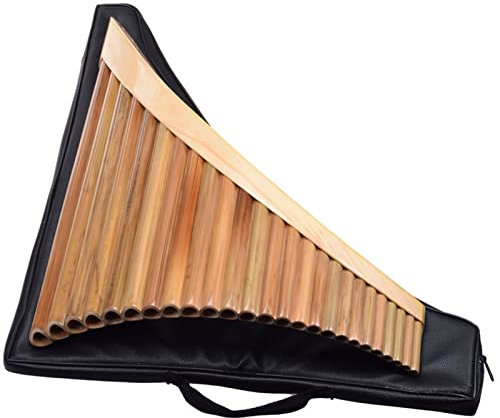 Panflöte Professionelle Panflöte Mit 25 Pfeifen, Bitterer Bambus G/C Pai Xiao Traditionelle Blasinstrumente