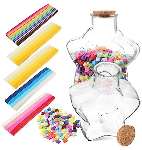 Levemolo 1ensemble Set De avec Origami Kit De Décoration De Bouteilles à Flacons pour Anniversaire Et Décoration De Chambre