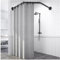 Duschvorhangstange schwarz Diamant Form, Duschvorhangstange gebogen ohne Bohren Edelstahl Duschstange Ecke Rostfreie Teleskopstange Für Badezimmer, Badewanne, Umkleideraum(Size:45-75X45X45-75cm)