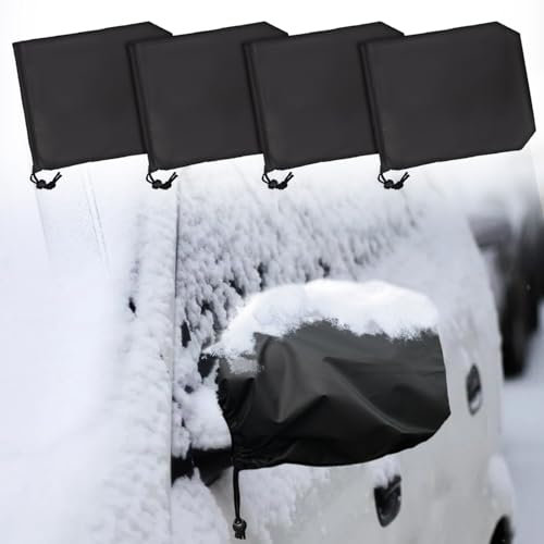4PCS Espejos Retrovisores para Espejo Retrovisor, Cubierta Protectora para Espejos Laterales Cubiertas para Espejo lateral Cubierta de Espejo de Coche Oxford para Mayoría de los Coches Impermeable