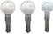 KeyPower N184 PreCut Keys (2 Lock/Unlock + 1 Lock-Core Removal Key D1251) for Thule Ski, Roof, Cargo Box, Carrier Racks and Crossbars, Outdoor and Vehicle Equipment