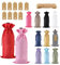 YWKJDDM Burlap Wine Bags, 12Pcs Wine Gift Bag with Drawstrings Tags Wine Bottle Gift Bags Reusable Wine Bottle Covers for Wedding Travel Birthday Party