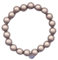 Leslii Reflective Pearls Perlen-Armband Magic 3D-Effekt (Beige Ø 12mm)