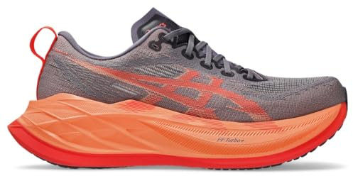 ASICS Unisex Superblast Laufschuhe, Graues Lila/Korallenriff, Damen 10,5 weit/Herren 9