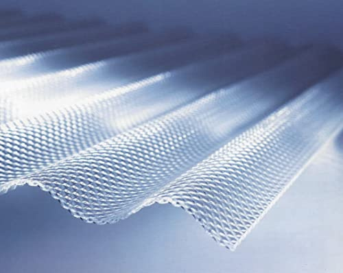 Polycarbonat Wellplatten Lichtplatten Profil 76/18 - Sinus (Welle) - Wabe klar, bronce u. graphit - Stärke 2,8 mm - UV beständig - uneingeschränkt hagelfest - ab 24,90 Euro/m² (bronce, 3500)