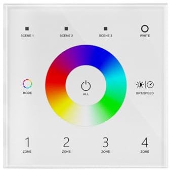 LEDKIA LIGHTING Dimmer Master DMX Touch RGBW 4 Zonen RGBW
