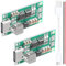 Youmile 2 pcs 4S 2A Lithium Battery Charging Board Type-C USB 18650 Li-ion Lithium Battery Charger Module Boost Converter 16.8V Charging Protection Board with Type-C to USB cable red and black cable