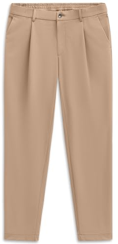 bugatti Herren Bundfaltenhose 1196-86842D | Tapered Fit Flexcity Performance Stretch Taschen bequem