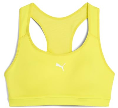 PUMA Womens Running 4KEEPS BRA Yellow Size S