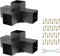 Kit Staffe per Pergola, Supporto per Pali in Legno da Carpenteria 2 Staffe Angolari a 4 Vie Kit per Travi Fai da Te per Gazebo, Pergolati da Patio, per 4x4 (effettivo: 3,5x3,5 pollici) legname Pergola