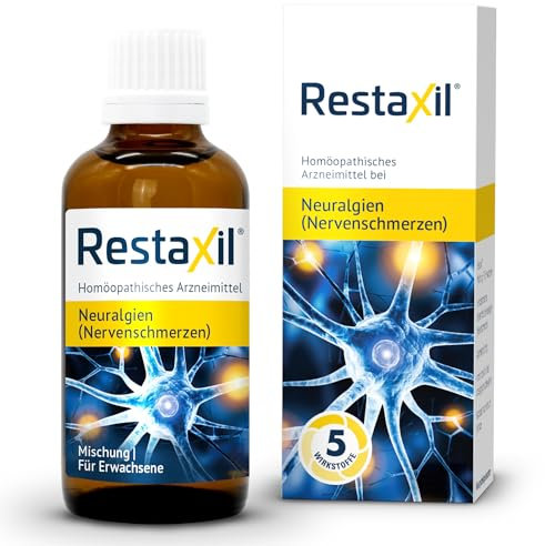 Restaxil Tropfen - Natürliches Arzneimittel bei Nervenschmerzen (Neuralgien); Bei neuropathischen Schmerzen in Füßen, Rücken und Ischias; 100 ml