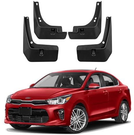 XINGWANGDYSI Schmutzfänger Kotflügel Für Kia K2 Rio 2017-2023 4-teiliges Auto-Rad-Schutzbleche Vorne Hinten Radkotflügel Radzierblenden Bogenschutz Armaturen