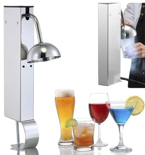 RSQQL Glass Froster Chiller, CO2 Beer Glass Froster, 6s/Cup Instant Glass Chiller for Wine, Cocktail, Champagne, Mixed Drinks, Juice