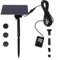 Bomba solar de fuente de agua, con motor sin escobillas, panel de 5 V/5 W y caudal de salida de 160 l/h, altura de pulverización de 50 cm, motor sin escobillas para jardín, pájaros, baño, decoración