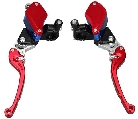 Aramox Kit de Embrague de Bomba de Freno Hidráulico, Aleación de Aluminio, Mejora la Respuesta y el Control del Embrague, Ajustable para Moto Todoterreno