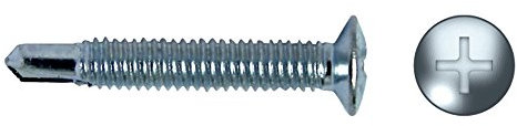 Celo 9413Hm - Tornillo Punta Broca Hm Cabeza Gota de Sebo Impronta Ph Diámetro 4X13 Cincado, 500 Unidades
