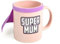 Thumbs Up Super Mum Mug with Cape, Coffee Mummy Mug for Breakfast, Mum Presents, Mum Birthday Presents, Mum Cup, Mum Gifts, Mum Birthday Gifts, Gifts for Women/Mum Pink