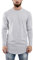 Blackskies Oversize Longsleeve T-Shirt Herren Langarm Longshirt mit Reißverschluss, Aschgrau, M