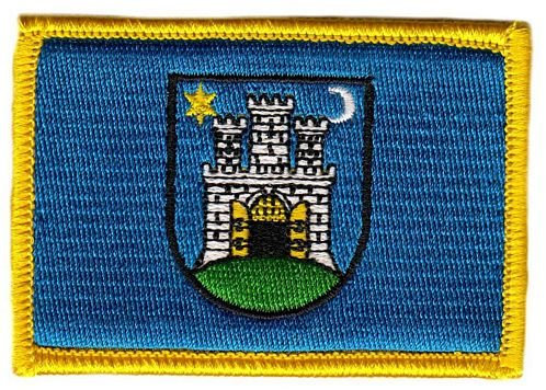 Flaggen Aufnäher Patch Kroatien - Zagreb Stadt Fahne Flagge