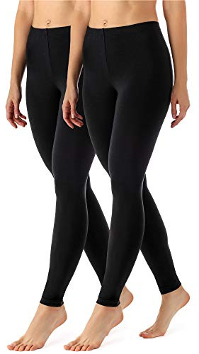 Merry Style Damen Lange Leggings aus Viskose 2 Pack MS10-143